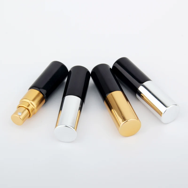 50 ชิ้น 5 มิลลิลิตรมินิขวดน้ําหอมแบบพกพาสเปรย์ขวดคอนเทนเนอร์เครื่องสําอางที่ว่างเปล่า Travel อลูมิเนียมน้ําหอม Atomize