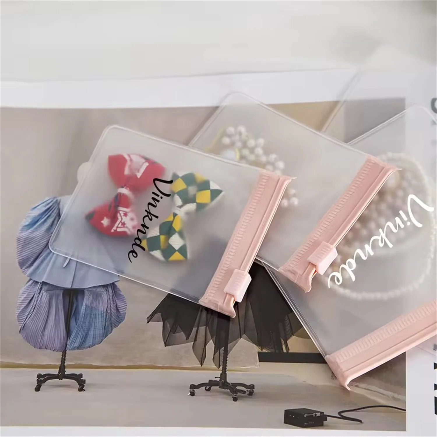 

500/1000PCS PVC Suitable For Handmade Jewelry Broches Ring Necklace Earrings Watches Packaging Zip Lock Pouches Custom Logo Mini