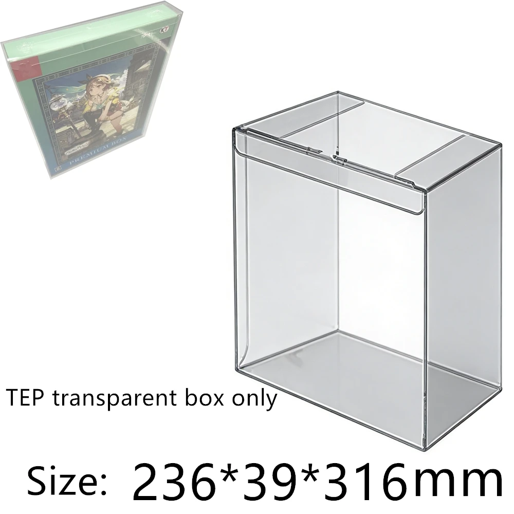 Transparent Box Protector For Atelier Ryza 2: Lost Legends & the Secret Fairy Boxes PET Storage Game Shell Clear Display Case