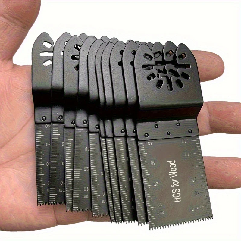 

6pcs Oscillating Saw Blades Multitool Blades Quick Release For Metal Nails Wood Plaster Drywall Plastic Cutting Tool Saw Blade