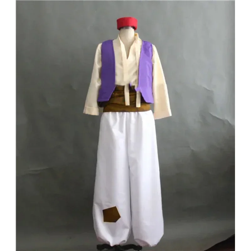 Anime aladdin Halloween adult men cosplay costume Prince for costumes full set Xs-3xl