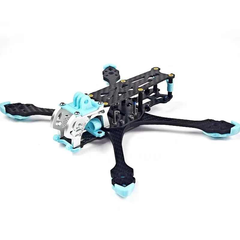 

MAK5 5 Inch DC Frame X-Type Kit Wheelbase 225mm 3D Printed Parts GPS Mount Foot Pads for FPV Drone