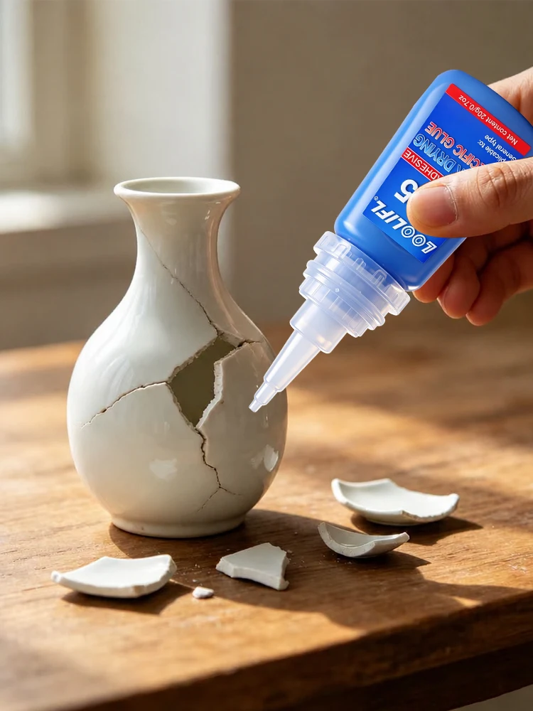 Neuer 20ML Mehrzweck-Superkleber 495 Schnelltrocknender Flüssigkleber Starker Sofortkleber Transparent Für Kunststoff Holz Glas Verbindungen DIY Reparaturwerkzeug