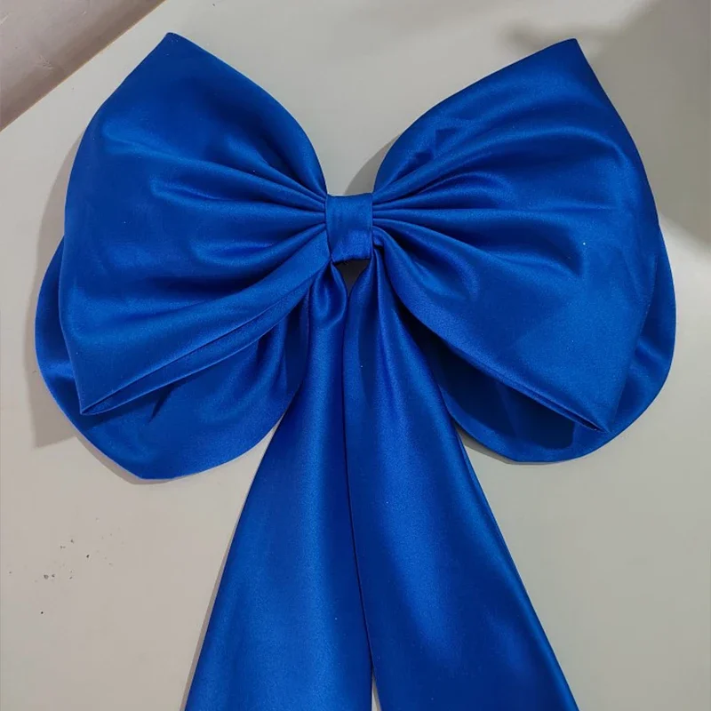 30 سنتيمتر اليدوية Bowknot Diy الملابس كبيرة Bowknot جميلة القوس مع دبوس حزام ثوب الزفاف العروس مطابقة الاكسسوارات انفصال #5