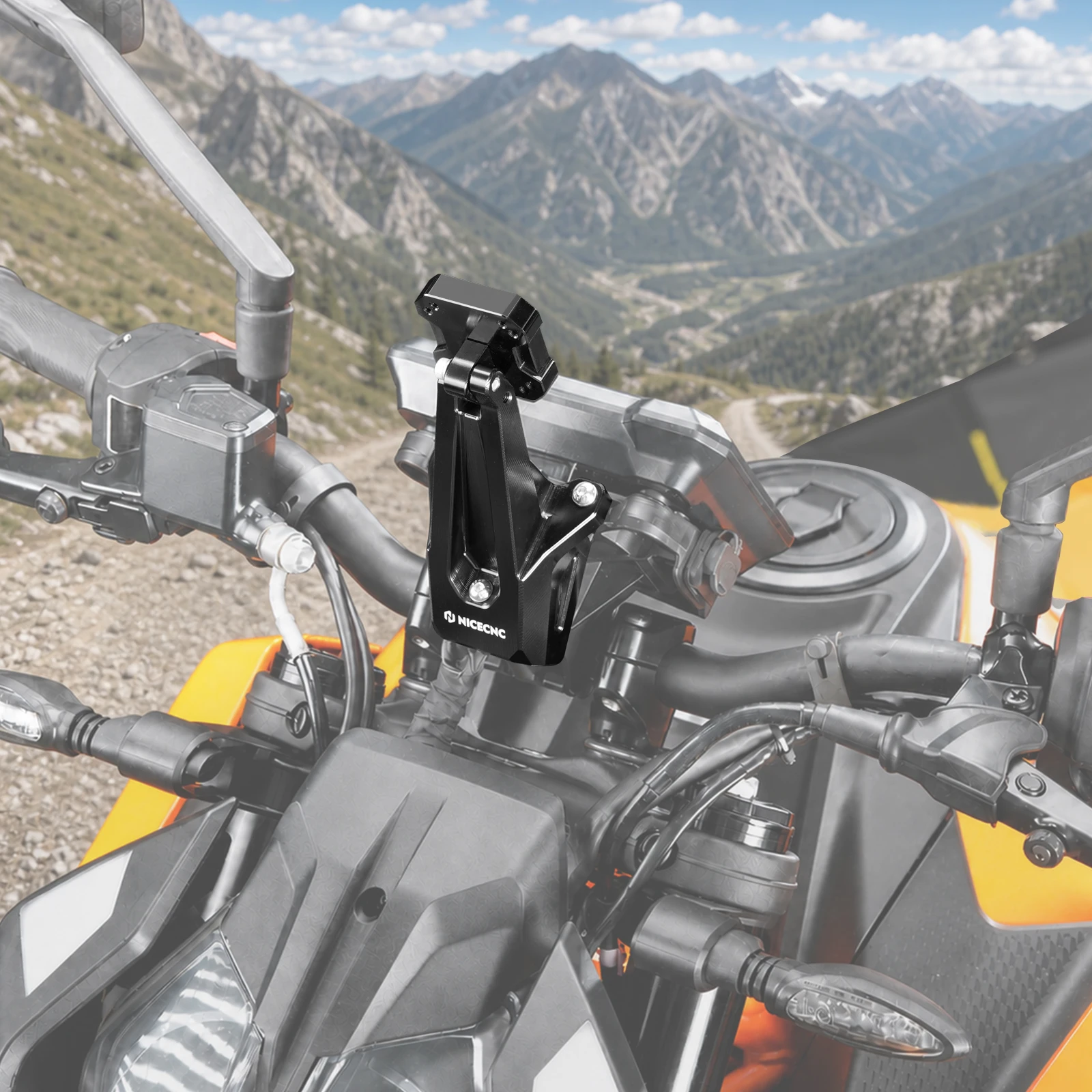 Für KTM Duke 125 250 390 2024-2026 Einstellbare AMPS-Gerätehalterung GPS-Telefonhalter Garmin Zumo XT2 390Duke 250Duke 125Duke 2025 – Detail 8