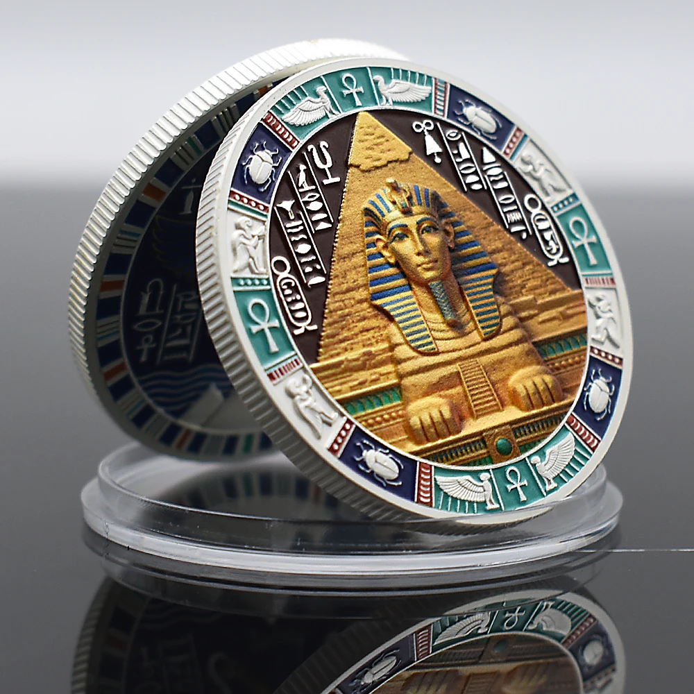 Egypt Commemorative Coins Ancient Pharaoh Series Collectible Souvenir Coins Collection Gift for Coin Lovers