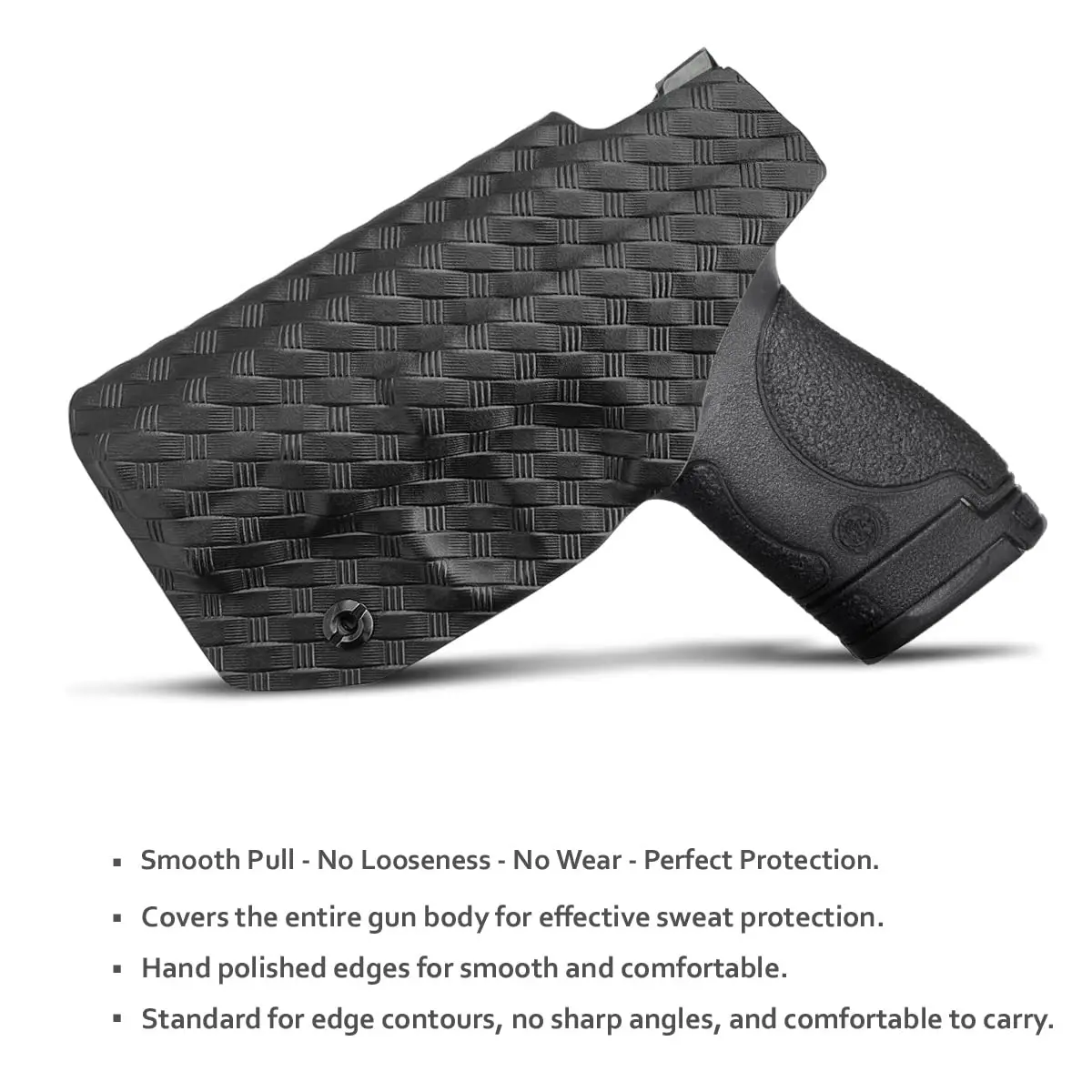 Imagem -02 - P-escudo mm Carbon Fiber Kydex Holster Custom Fit Mm. 40 31 com o Laser Integrado do Traço do Carmesim m &