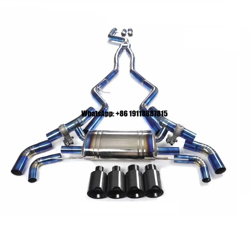 

MX Exhaust Factory Directly Supply Gold Burnt Blue Color Full Exhaust System Fit for Maserati 2009 4.7s