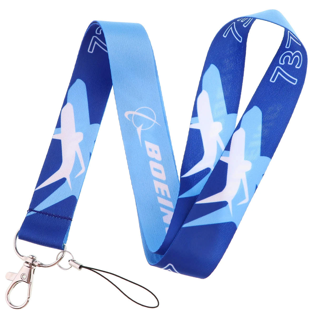 Airplane Creative Space Lanyard Card Holder Pilot Hanging Neck Phone Lanyard Badge Subway Access Card Holder Accessories