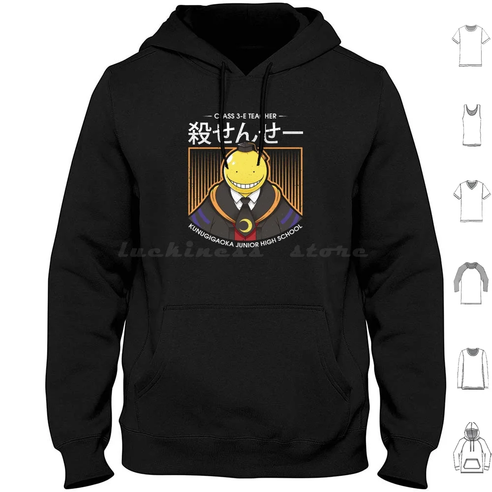 Sensei Hoodies Long Sleeve Assasination Classroom Anime Assassination Assassination Classroom Classroom Gaming Game