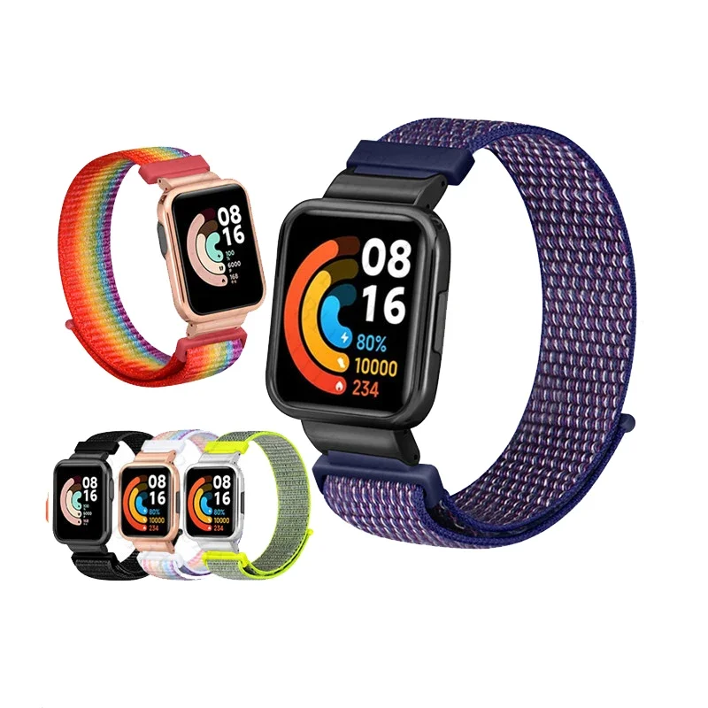 Pulseira de nylon para Xiaomi Mi Watch Lite, Redmi Watch 2, 3 Substituição Bumper Band, Novo