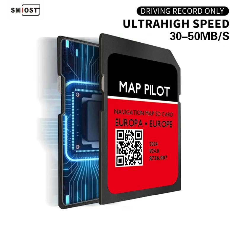 8GB SD Card Europe Map for Mercedes A/B/C/E/CLA/CLS/GLA/GLK Vehicle SAT NAV 2024 GPS Becker  Software System Accessories
