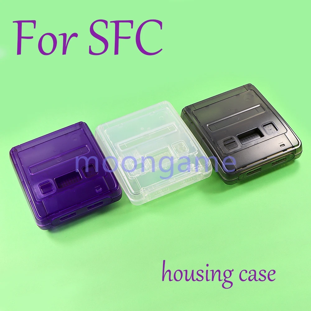 

1set Replacement Transparent Shell Case for Nintendo SFC Gaming Consoles with Screwdriver Kit