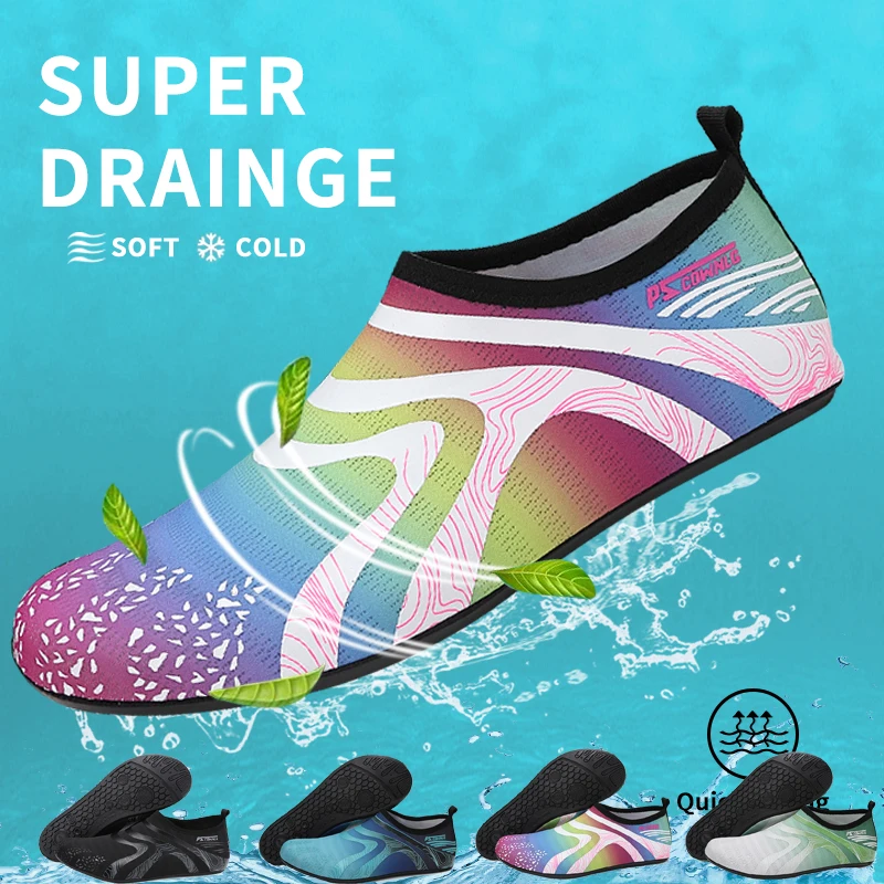 Diving Shoes Women Aqua Shoes Men Beach Swimming Water Sport Socks Barefoot Sneaker Fitness Dance Swim Surfing Snorkeling Shoe