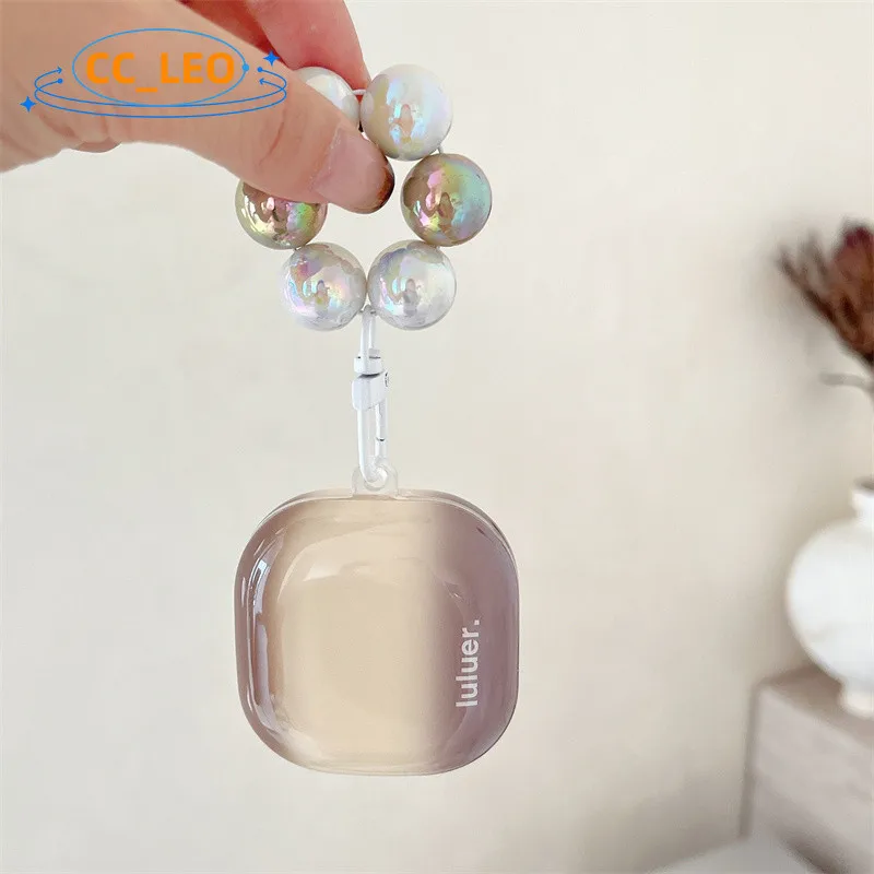 حافظة لهاتف Samsung Galaxy Buds Core / Buds FE، حافظة لطيفة على شكل سوار ساحرة Samsung Galaxy Buds2 Pro، حافظة ناعمة شفافة