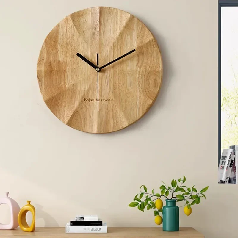 

Wooden Aesthetic Wall Clocks Luxury Aesthetic Style Silent Stylish Living Room Wall Clocks Korean Nordic Reloj Room Decorations