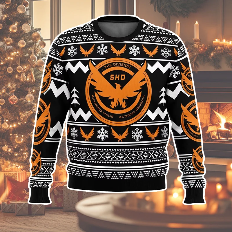 Strategic Homeland Division Christmas Sweater Couple 2026 New Fashion Men Pullover Tops Cartoon Anime Women Hoodie Sweatshirt