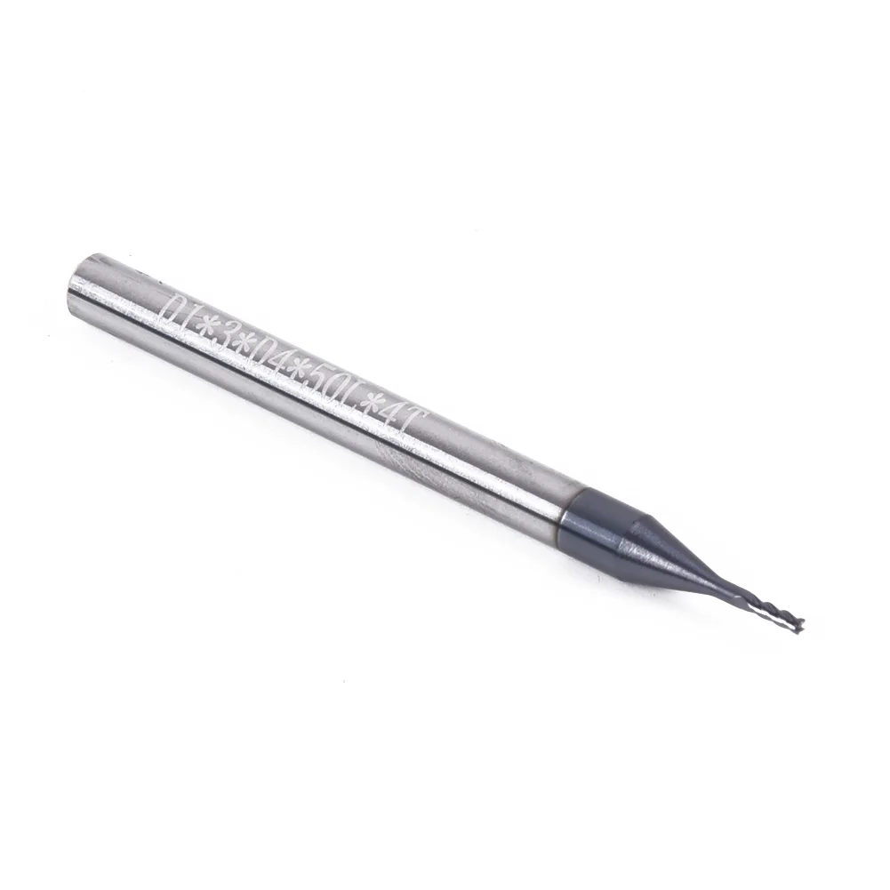 Solid Carbide End Mill with AlTiN Coating for HPC Applications Compatible with CNC and Manual Milling Machines