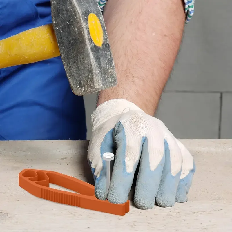 Ferramenta portátil de fixação de unhas de 3 cores-braçadeira para carpintaria para unhas/ornamentos, proteção das mãos e ferramenta pequena de reparo de móveis