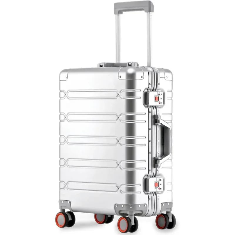 2025 New Password Luggage Trolley Case with Aluminum Frame Cardan Wheel, Hard Shell To Carry Luggage with Rotating Wheels