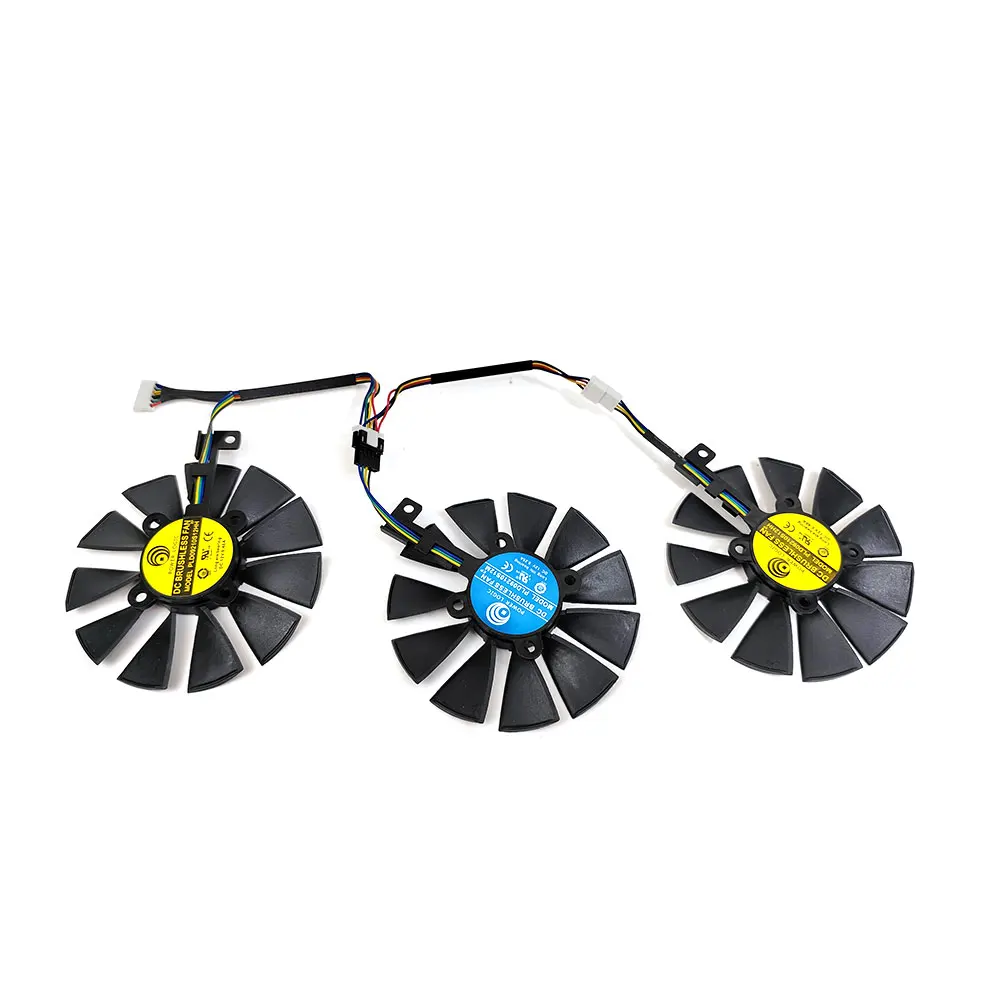 НОВЫЙ 6-контактный вентилятор RX VEGA64 VEGA56 87 мм для ASUS ROG-STRIX-RX 590 580 570 480 GTX 1080 1070 1060 R9 390 Вентилятор охлаждения видеокарты