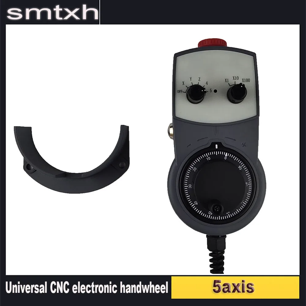 

CNC electronic handwheel standard 5V MPG mach3 motion control system, emergency stop 5-axis electronic handwheel