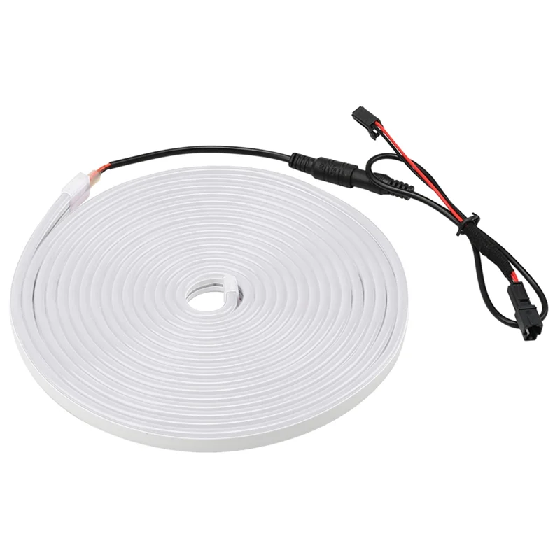 Voor Tesla Model 3 Highland Auto-interieurverlichting LED Siliconen Strip Licht Flexibele rubberen kofferbaklampen Koud wit