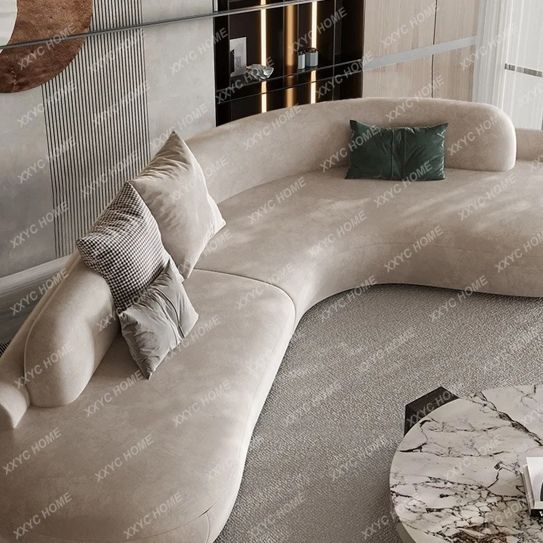 

X Technology Fabric Sofa Modern Simple Living Room Small Apartment Special-shaped L-shaped Corner Arc