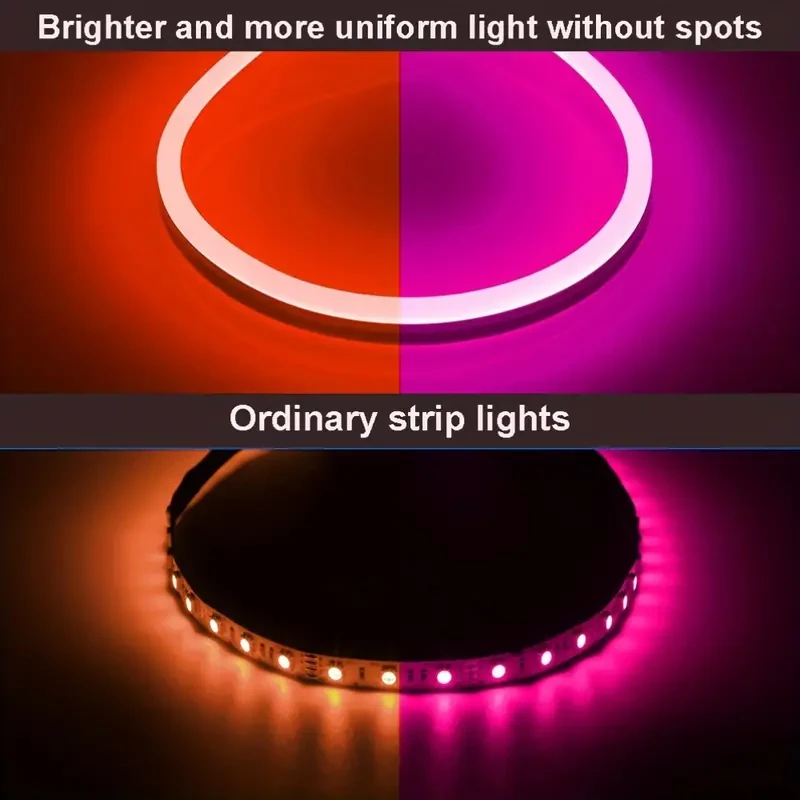 5 В RGB светодиодная неоновая лента с дистанционным управлением-USB водонепроницаемые гибкие неоновые огни, изменение цвета RGB, праздничные вечеринки, украшение дома