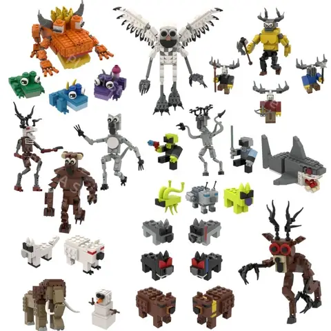 Hot 99 Nights In The Forest Building Block Toys Assembly Model 99 Nights In The Forest Collection Bricks For Kids Halloween Gift