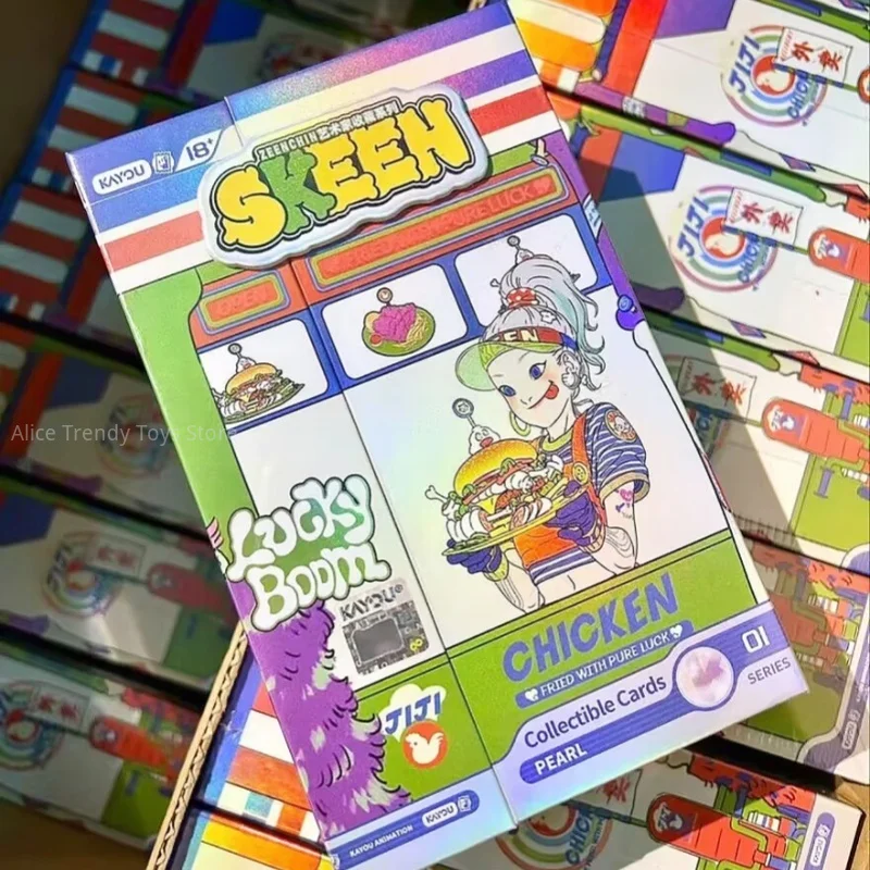 Kayou Zeen Chin Collectible Trading Cards Zeenchin Luckyboom Artist Signed Zps Parallel Edition Collection For Adult Collectors