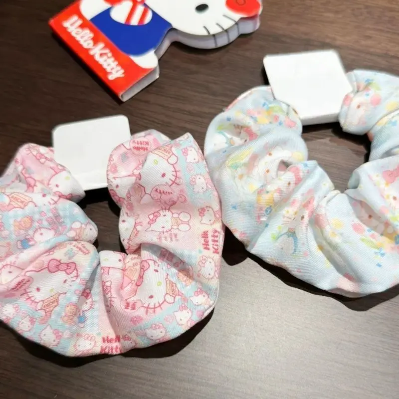 

New for Hello Kitty large hair ring ponytail hair tie trendy best-selling girls' braid hair accessory