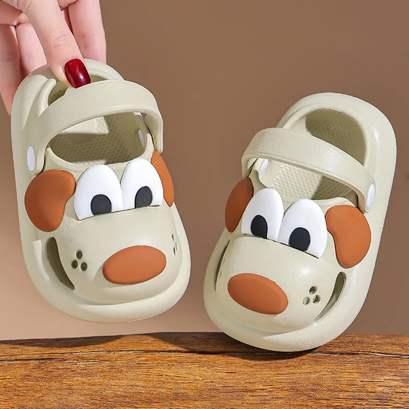 2026 New Summer Kids Sandals Hole Children's Shoes Slippers Soft Anti-Skid Cartoon Hole Baby Shoes Sandy Beach for Boys Girls