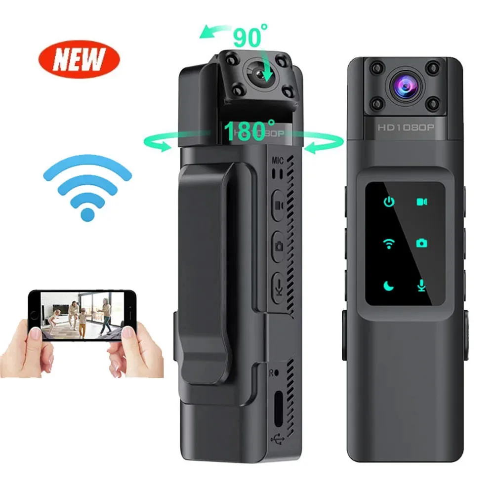 

Mini Camera WIth Wifi Hotspot 1080P Portable Digital Video Recorder Body Camera Night Vision DVR Miniature Camcorder Diving Cam