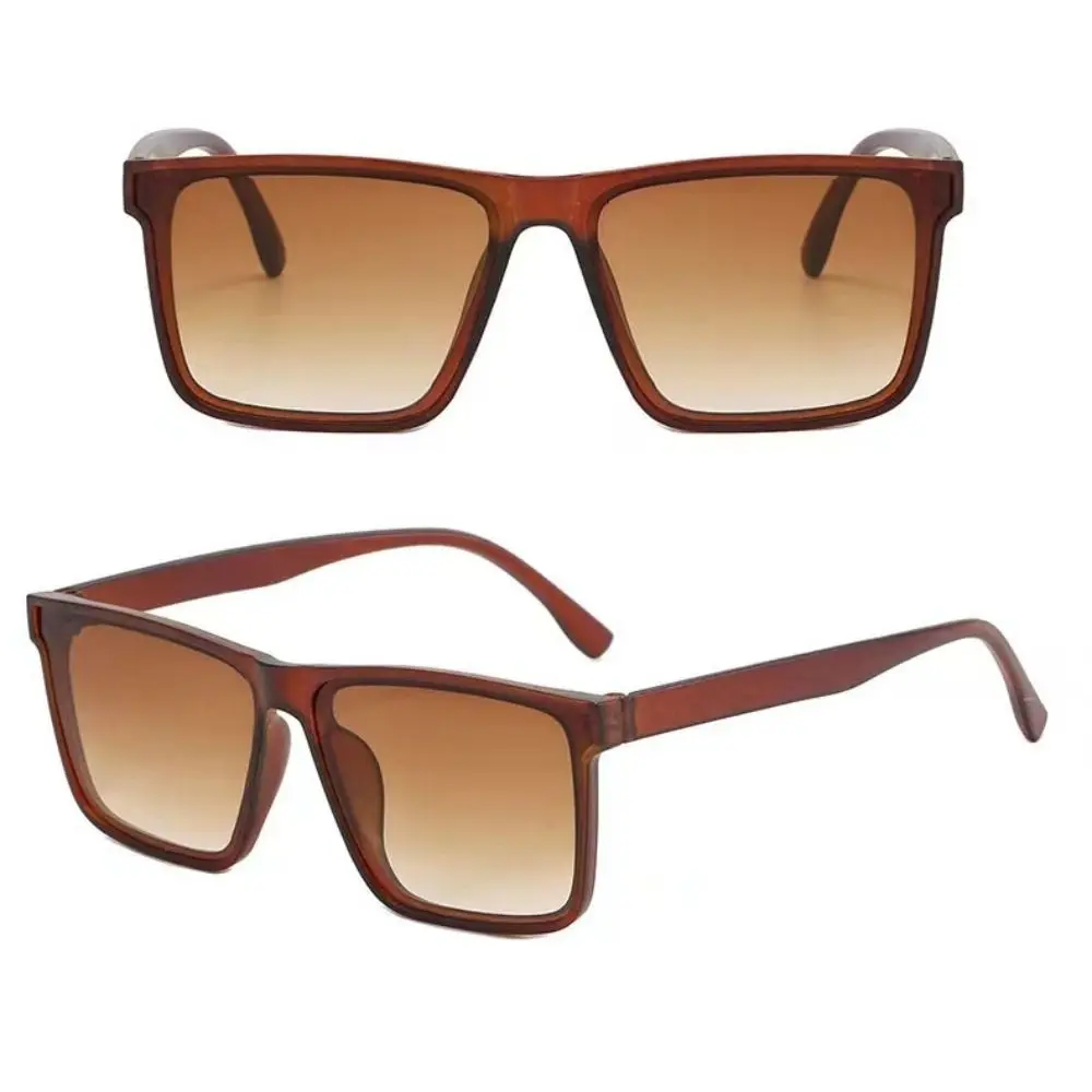 Punk Square Frame Sunglasses Simple Sun-Protective Driving Glasses Street Photos Summer Decoration Eyewear Beach