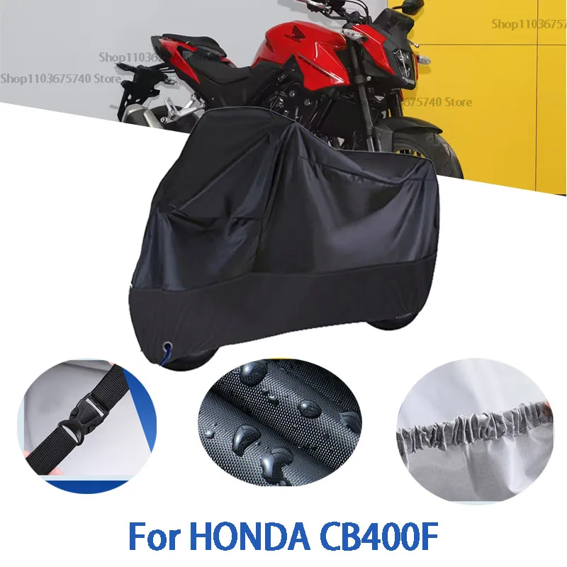 

Motorcycle Full Covers For HONDA CB400F Car Outdoors Sun Protection Dust No Ear Thickened Oxford Clothcover Accessories