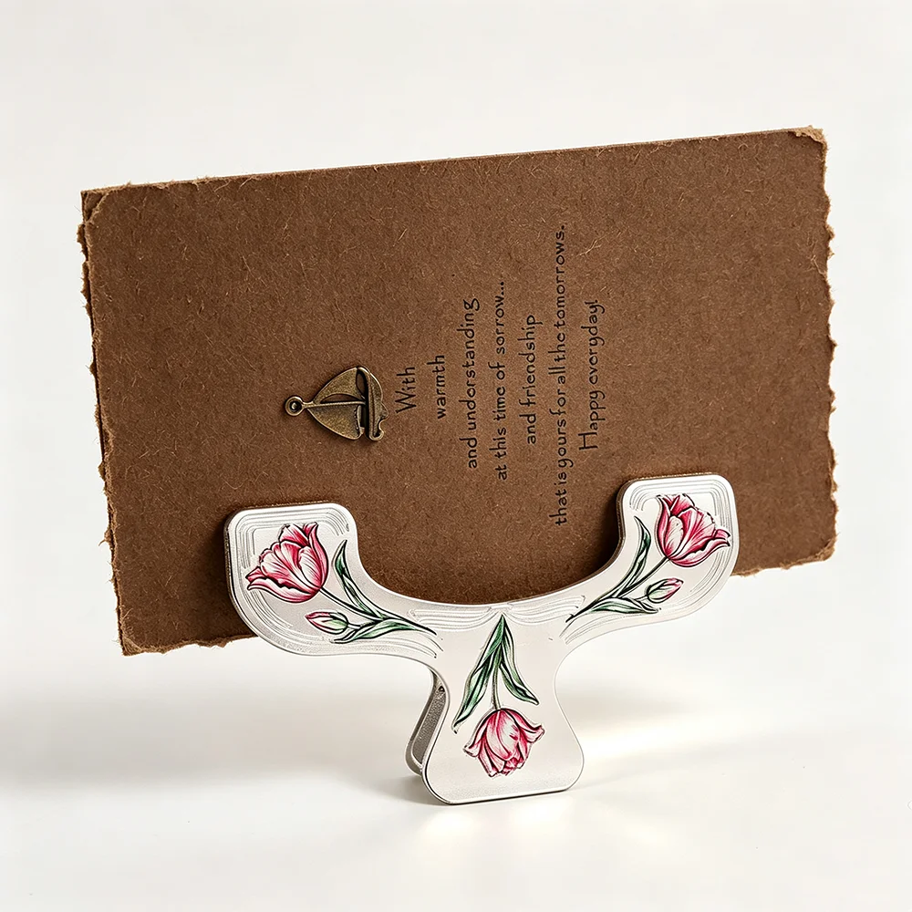 Floral Book Page Holder Clips Metal Book Page Clips Decorative Flower Bookmarks Reading Book Clips Page Markers for Books