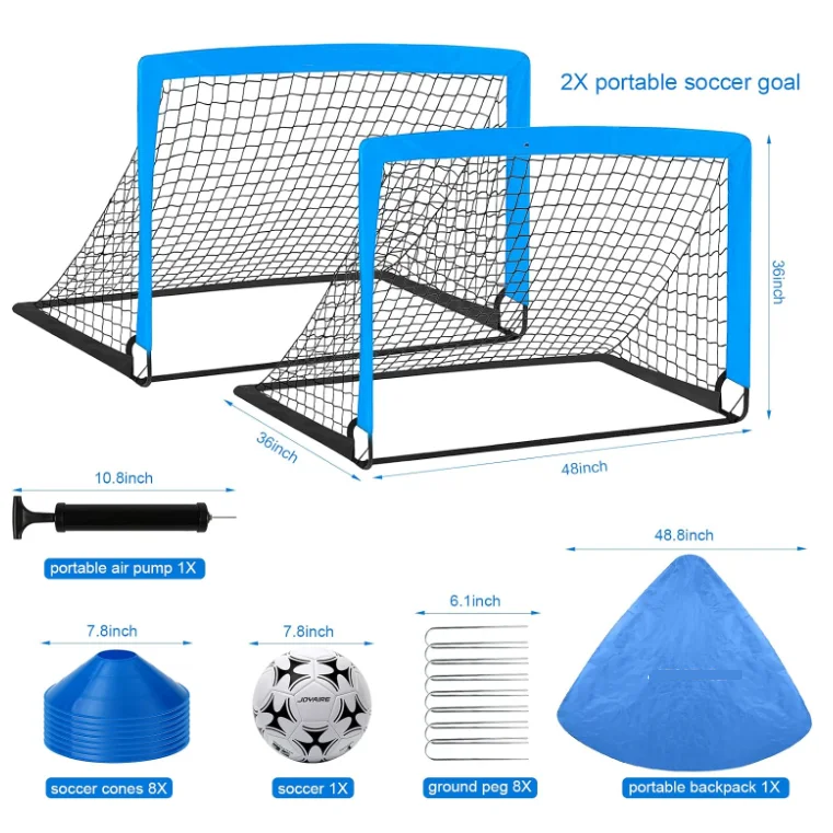 Draagbaar mini-pop-updoel Opvouwbaar voetbaltrainingsnet Voetbal Multifunctioneel verstelbaar voetbaldoel voor kinderen