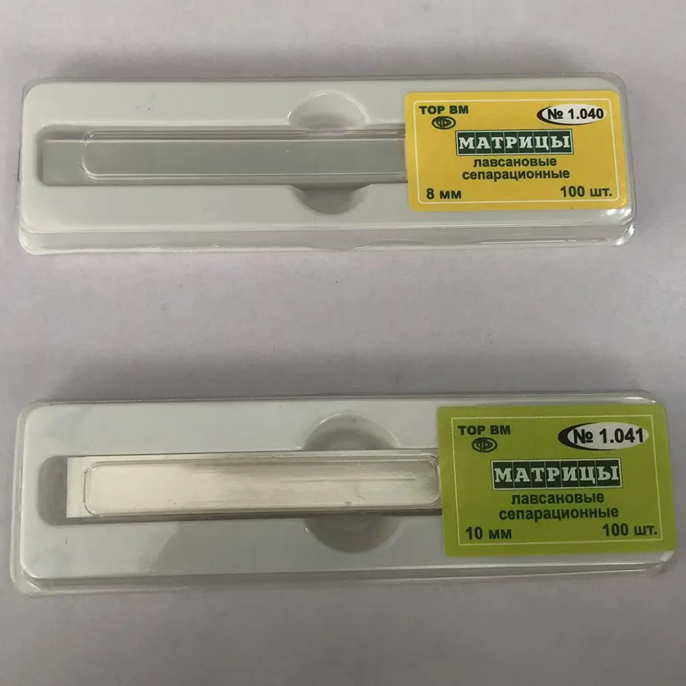 3 Boxes Dental Polyester Matrix Original TOP BM 8MM/10MM Transparent Proximal Fiber Film Matrix Band Oral Orthodontic Materials