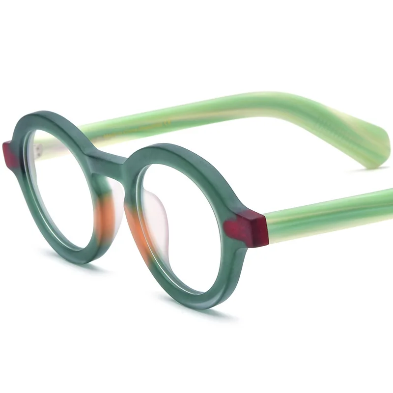 Multicolor oval frosted plate glasses frame for men and women can be equipped with myopia anti-blue light glasses frame