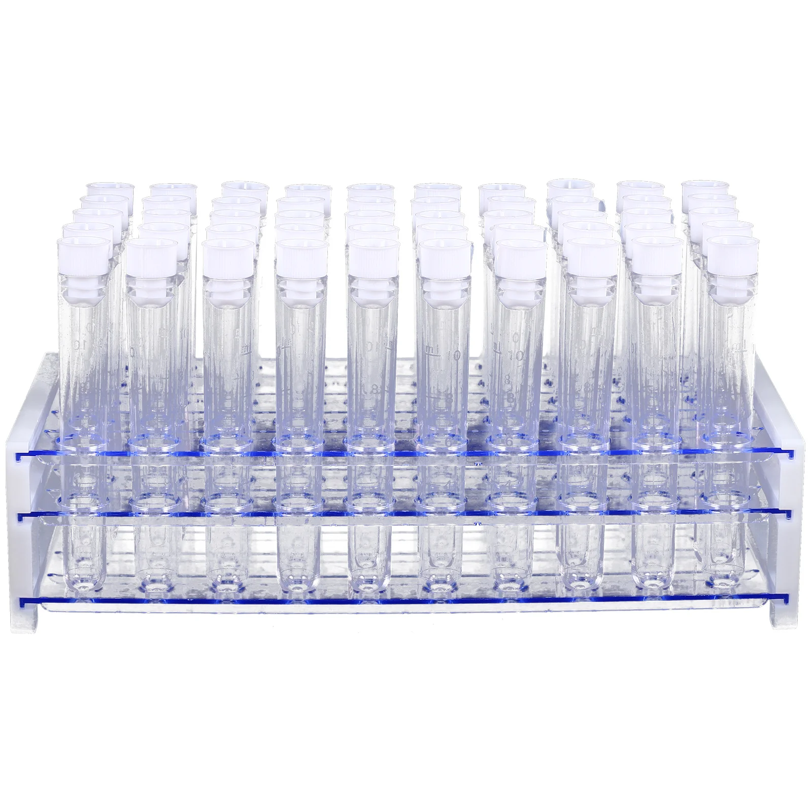 

Test Tubes Clear Plastic with Lids Transparent Experiment Laboratory