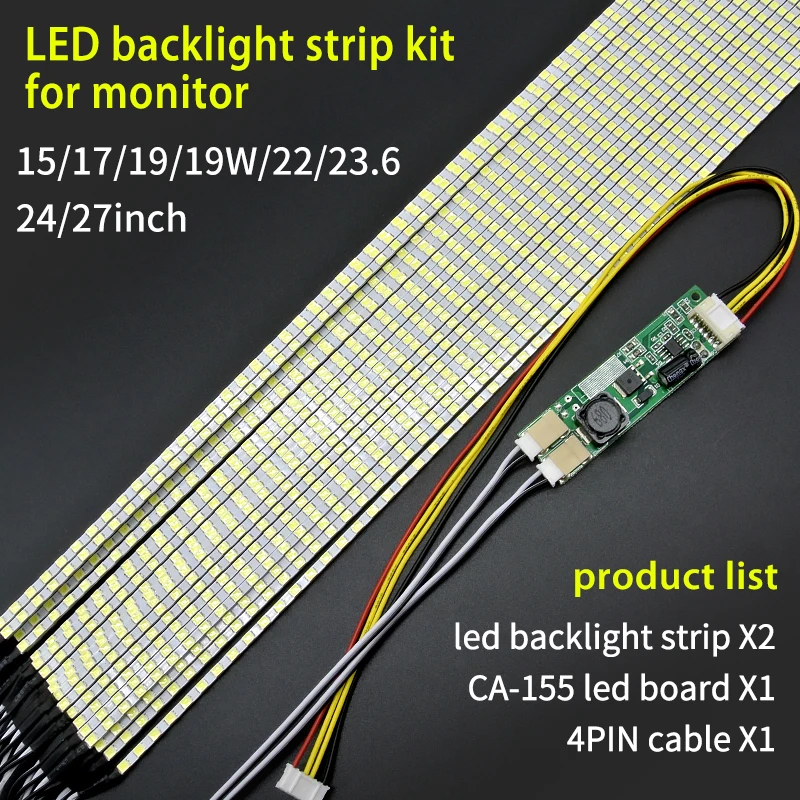 320-620mm Led Backlight Strip Kit Update Your 15-27inch CCFL Lcd Screen Panel Monitor Led Backlight Strip