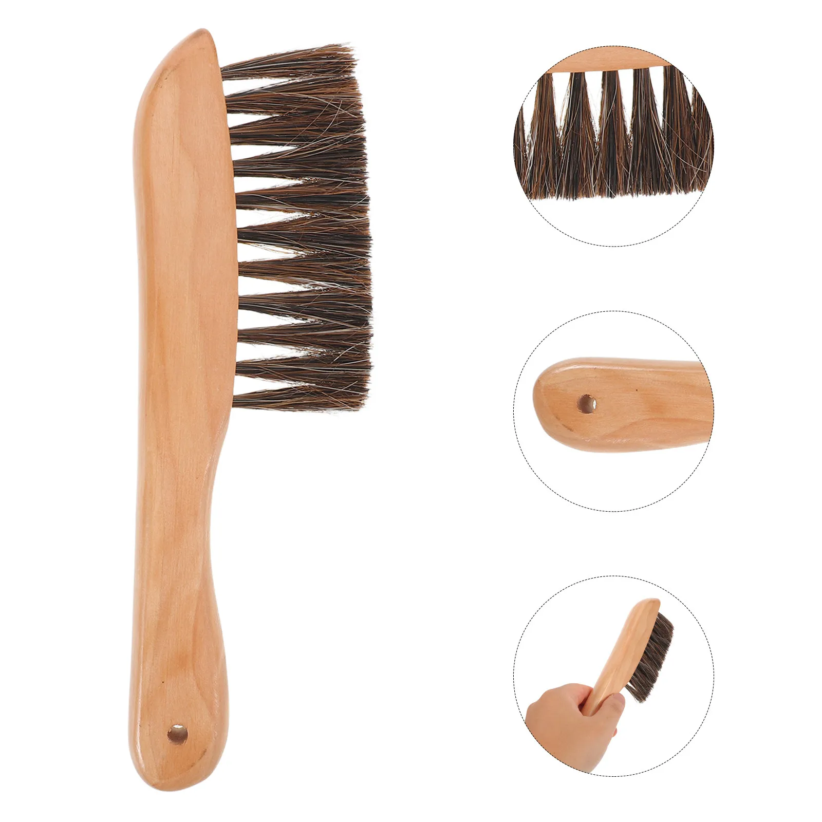 

Billiards Pool Table Brush Soft Horse Hair Ergonomic Wood Handle Ideal for Snooker Cleaning Felt Surface Maintenance Tool
