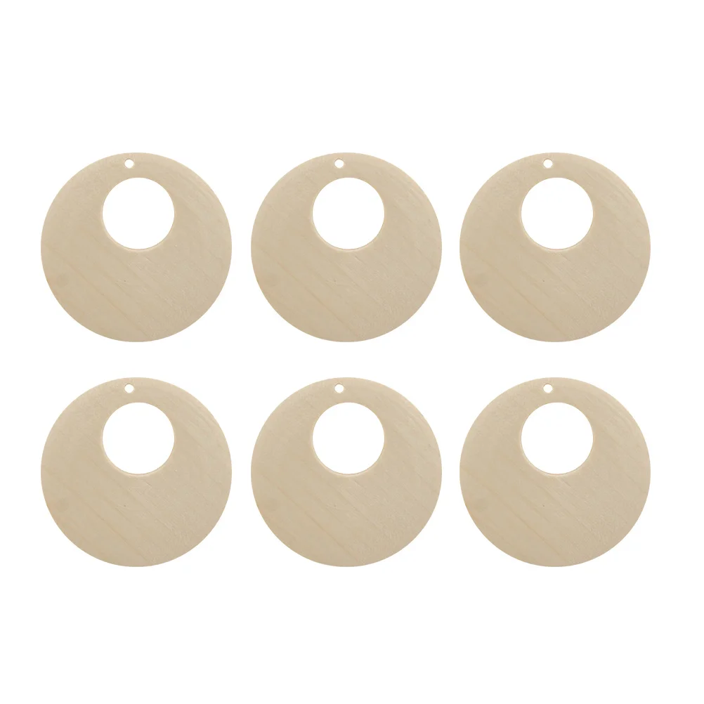 

50Pcs Wood Pendant Charms 30mm Round Handmade DIY Earrings Clothes Accessories Jewelry Making Craft Supplies Wood Pendant Charm