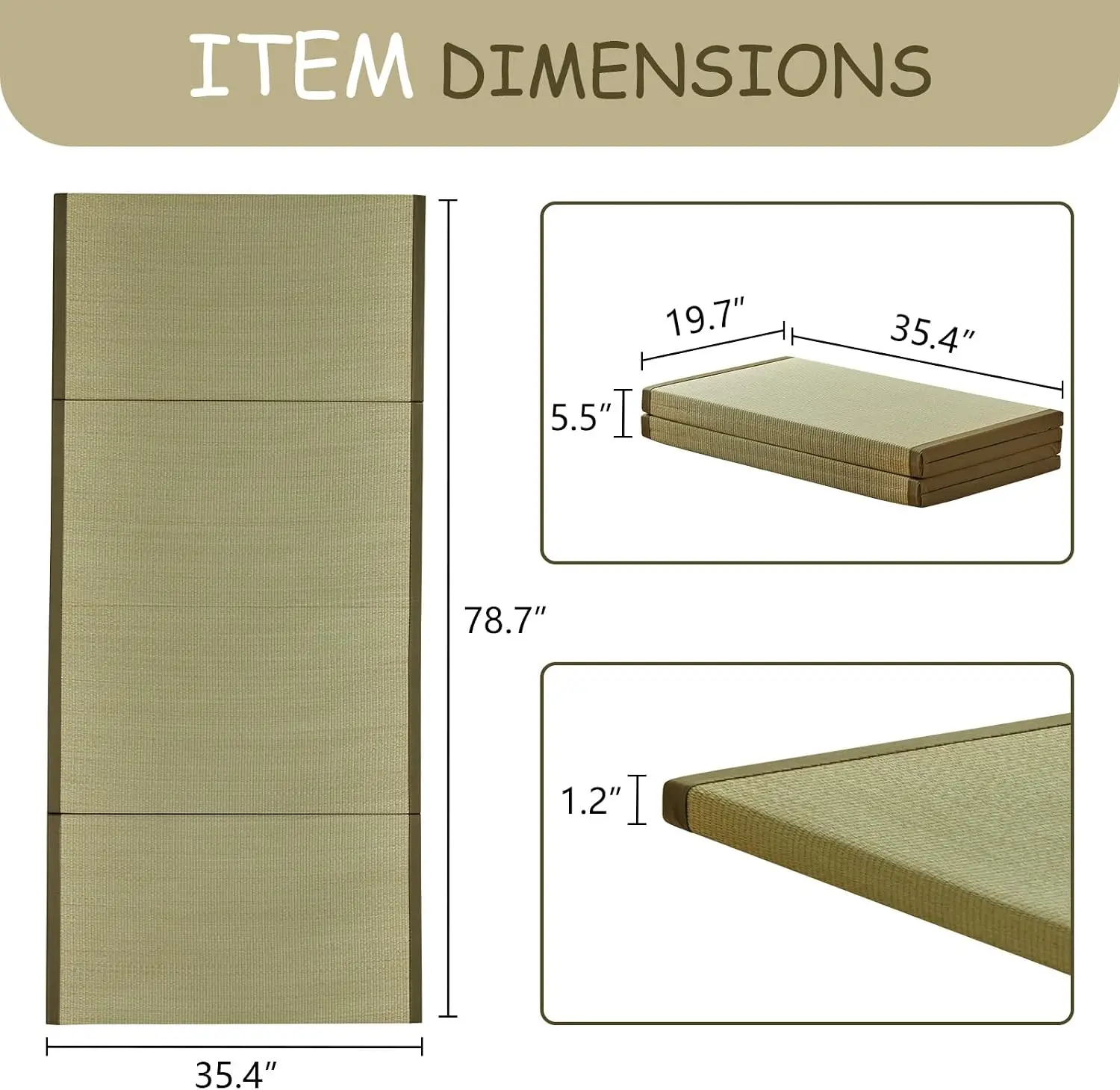 Japanese Traditional Tatami Mat,35.4