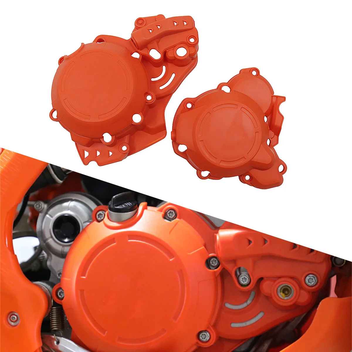 Protetor de Ignição e Tampa da Embreagem para Husqvarna TC 250 TE 250i 300i ​ Para KTM EXC 250 TPI 300 TPI XC-W 250 TPI 300 TPI