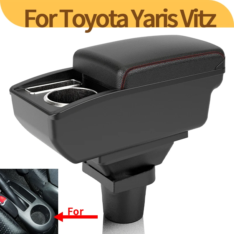 

For Toyota Yaris hybrid Armrest Box For Toyota Yaris Vitz Car Armrest Box Central Storage Box Retrofit Car Accessories