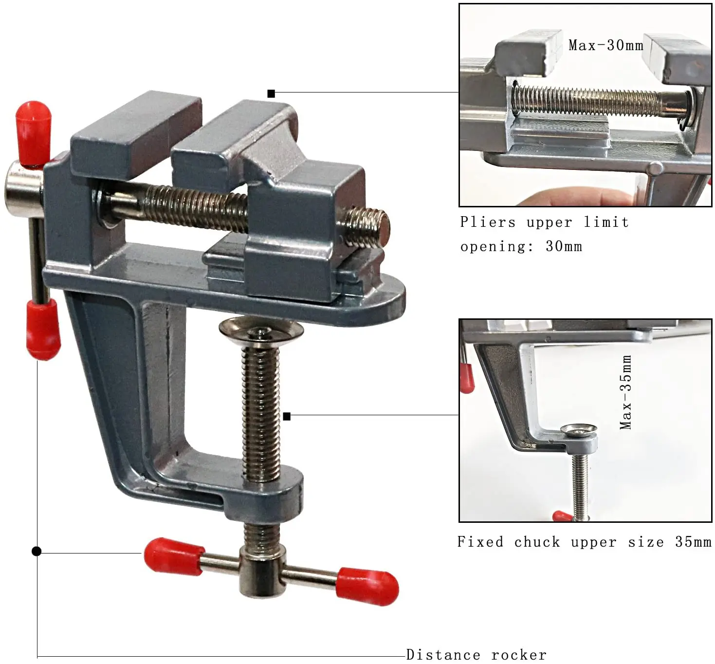 Yasumai Mini Jeweler Table Clamp Small Hobby Bench Vice Work Bench Clamp Hobby Vise Clamp Small Table Clamp Mini Bench Vice