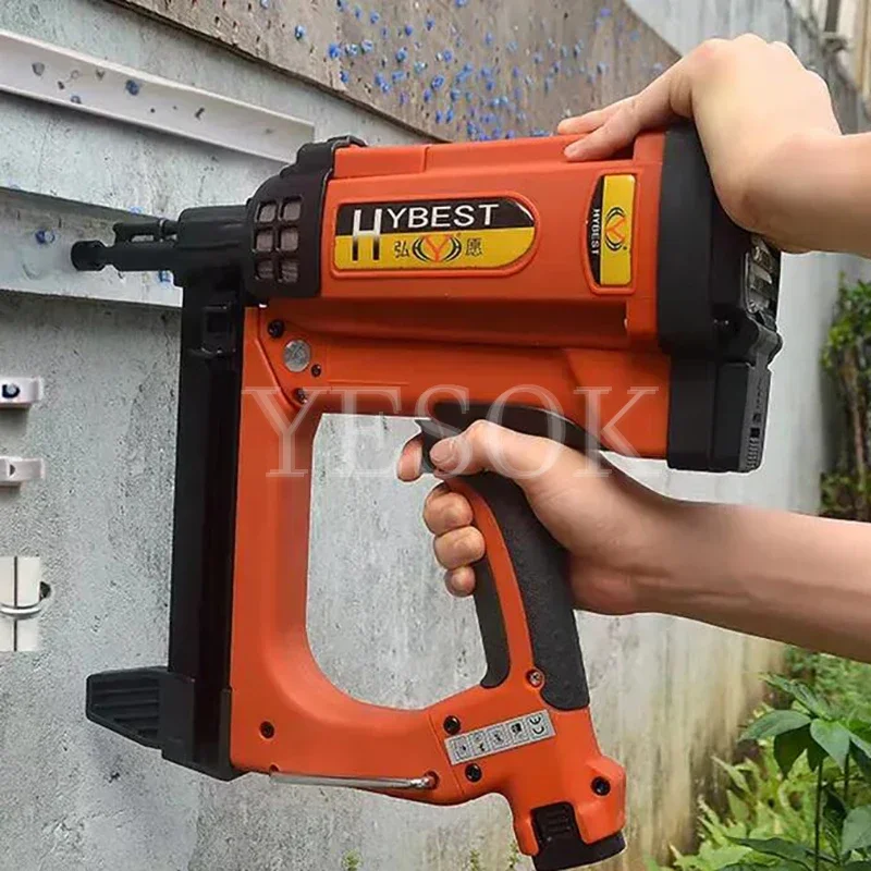 GSR40A Adjustable Cordless Fast Gas Nailer Air Nailer for Woodworking Concrete Door And Window Trough Decorative Fixed Nailer N