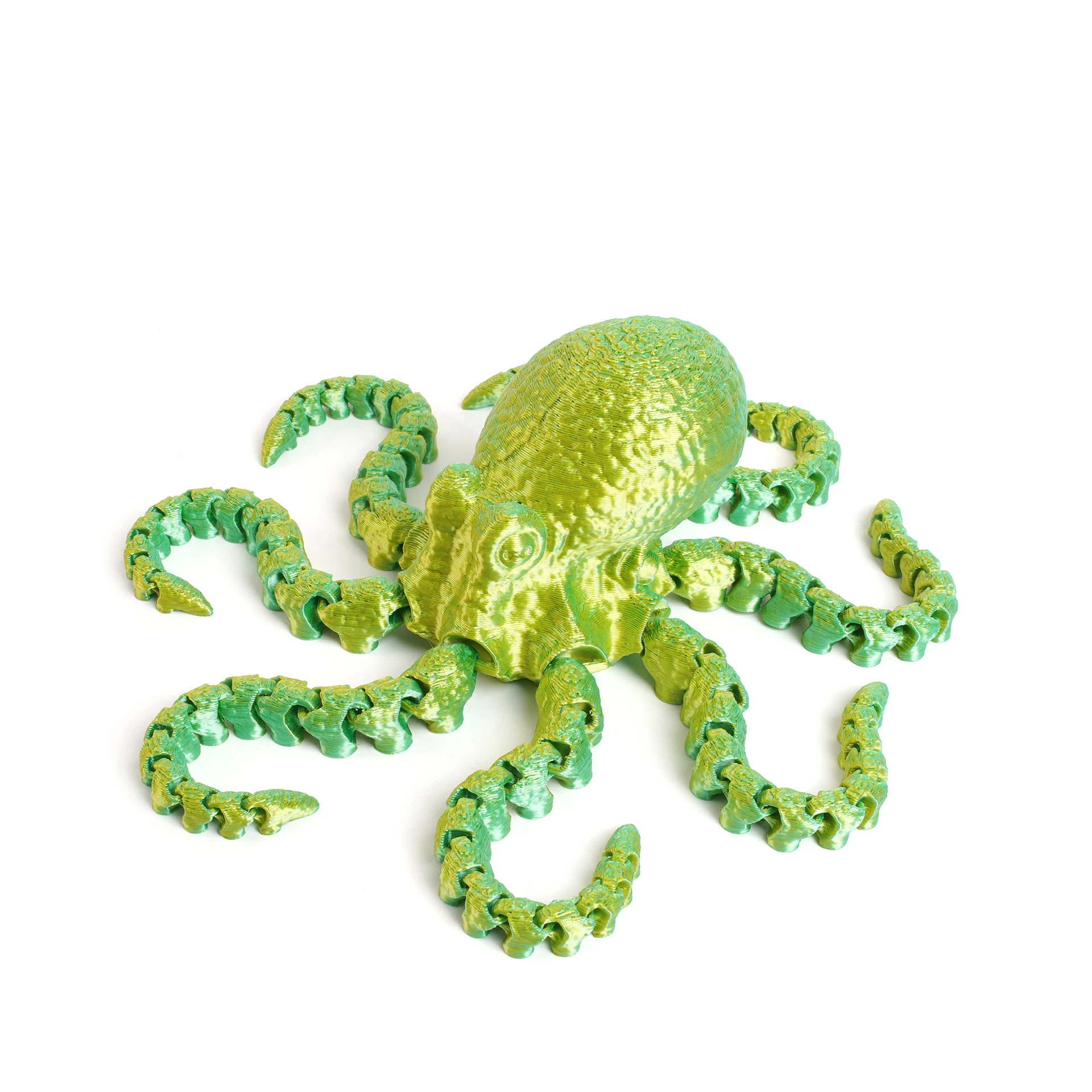 3D-Gedruckte Oktopus-Meerestier-Fidget-Spielzeuge mit Tentakeln, Flexible Reptilien-Actionfiguren, Cooles Skelett 15cm